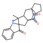 Spiro[5H,6H-5a,9a-(iminomethano)-1H-cyclopent[f]indolizine-7(8H),2'-[2H]indole]-3',5,10(1'H)-trione, 2,3,8a,9-tetrahydro-8,8-dimethyl-,