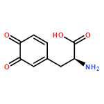 1,5-Cyclohexadiene-1-propanoicacid, a-amino-3,4-dioxo-, (aS)-