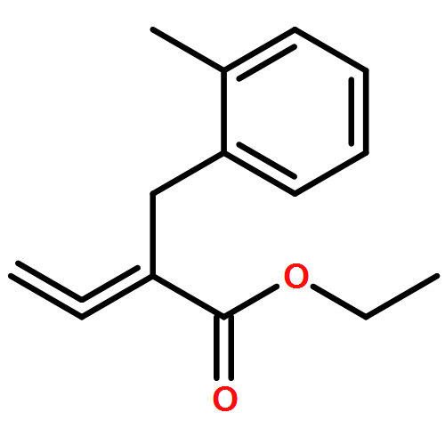 Benzenepropanoic acid, α-ethenylidene-2-methyl-, ethyl ester