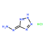 5H-Tetrazol-5-one, 1,2-dihydro-, hydrazone, monohydrochloride