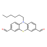 10H-Phenothiazine-3,7-dicarboxaldehyde, 10-hexyl-