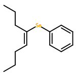 Benzene, [(1-propyl-1-pentenyl)seleno]-, (E)-