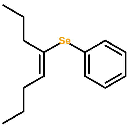 Benzene, [(1-propyl-1-pentenyl)seleno]-, (E)-