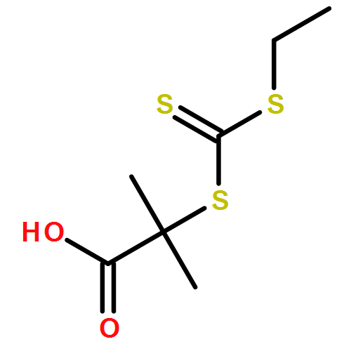 Propanoic acid, 2-[[(ethylthio)thioxomethyl]thio]-2-methyl-