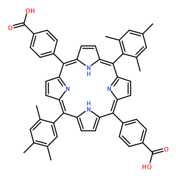 Benzoic acid, 4,4'-[10,20-bis(2,4,6-trimethylphenyl)-21H,23H-porphine-5,15-diyl]bis-