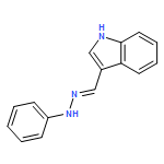 1H-Indole-3-carboxaldehyde, phenylhydrazone