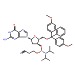 Guanosine, 5'-O-[bis(4-methoxyphenyl)phenylmethyl]-2'-deoxy-,3'-[2-cyanoethyl bis(1-methylethyl)phosphoramidite]