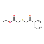 Acetic acid, 2-[(2-oxo-2-phenylethyl)thio]-, ethyl ester