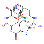 Cyclo(L-arginylglycyl-L-α-aspartyl-D-phenylalanyl-L-cysteinyl)