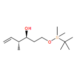 5-Hexen-3-ol, 1-[[(1,1-dimethylethyl)dimethylsilyl]oxy]-4-methyl-,(3S,4R)-