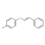 Benzene, 1-methyl-4-[(2-phenylethenyl)thio]-, (E)-