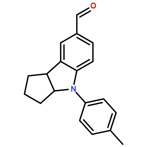 Cyclopent[b]indole-7-carboxaldehyde, 1,2,3,3a,4,8b-hexahydro-4-(4-methylphenyl)-