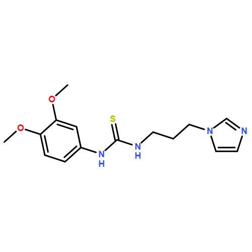 Thiourea, N-(3,4-dimethoxyphenyl)-N'-[3-(1H-imidazol-1-yl)propyl]-