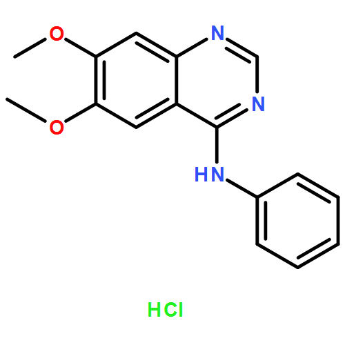 4-Quinazolinamine, 6,7-dimethoxy-N-phenyl-, monohydrochloride