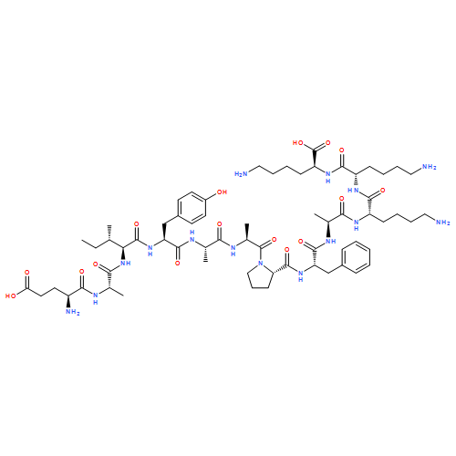 L-Lysine,L-a-glutamyl-L-alanyl-L-isoleucyl-L-tyrosyl-L-alanyl-L-alanyl-L-prolyl-L-phenylalanyl-L-alanyl-L-lysyl-L-lysyl-