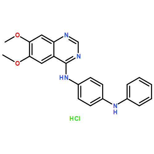 1,4-Benzenediamine, N-(6,7-dimethoxy-4-quinazolinyl)-N'-phenyl-,monohydrochloride