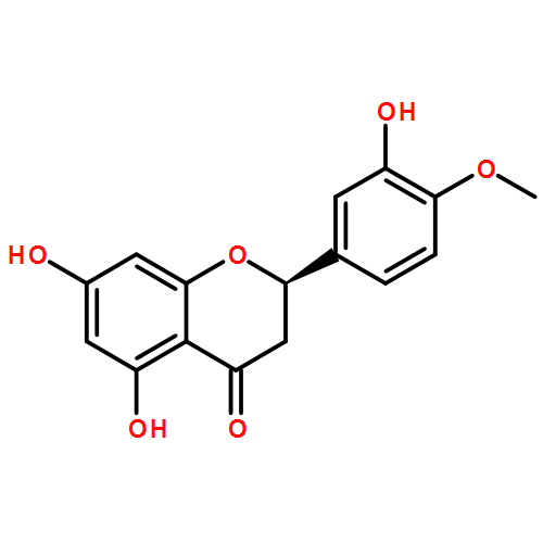 4H-1-Benzopyran-4-one, 2,3-dihydro-5,7-dihydroxy-2-(3-hydroxy-4-methoxyphenyl)-, (2R)-
