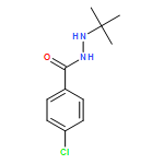 Benzoic acid, 4-chloro-, 2-(1,1-dimethylethyl)hydrazide