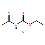 Butanoic acid, 3-oxo-, ethyl ester, ion(1-), potassium (1:1)