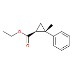 Cyclopropanecarboxylic acid, 2-methyl-2-phenyl-, ethyl ester, (1R,2R)-rel-