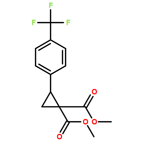 1,1-Cyclopropanedicarboxylic acid, 2-[4-(trifluoromethyl)phenyl]-, 1,1-dimethyl ester