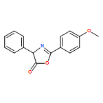 5(4H)-Oxazolone, 2-(4-methoxyphenyl)-4-phenyl-