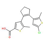 2-Thiophenecarboxylic acid, 4-[2-(5-chloro-2-methyl-3-thienyl)-1-cyclopenten-1-yl]-5-methyl-