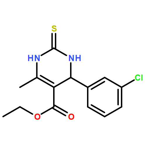 5-Pyrimidinecarboxylic acid,4-(3-chlorophenyl)-1,2,3,4-tetrahydro-6-methyl-2-thioxo-, ethyl ester