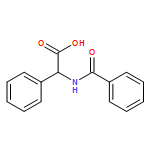 Benzeneacetic acid, α-(benzoylamino)-