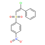 Benzene, 1-[(2-chloro-2-phenylethenyl)sulfonyl]-4-nitro-, (E)-