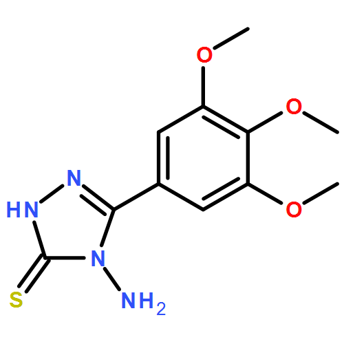 3H-1,2,4-Triazole-3-thione, 4-amino-2,4-dihydro-5-(3,4,5-trimethoxyphenyl)-