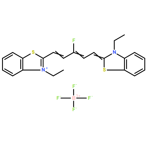 Benzothiazolium, 3-ethyl-2-[5-(3-ethyl-2(3H)-benzothiazolylidene)-3-fluoro-1,3-pentadien-1-yl]-, tetrafluoroborate(1-) (1:1)