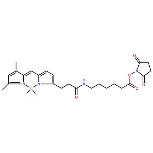 3-Bodipy-propanoylaminocaproic Acid, N-Hydroxysuccinimide Ester