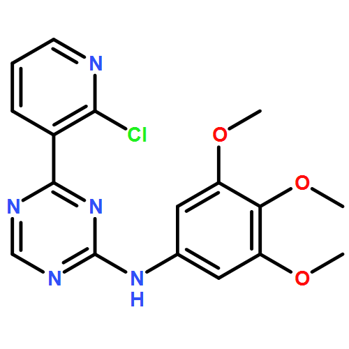 1,3,5-Triazin-2-amine,4-(2-chloro-3-pyridinyl)-N-(3,4,5-trimethoxyphenyl)-