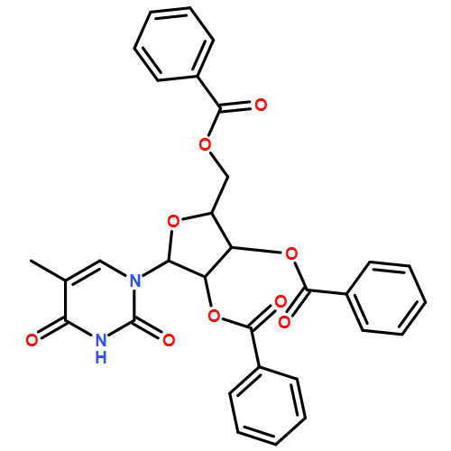Uridine, 5-methyl-, 2',3',5'-tribenzoate
