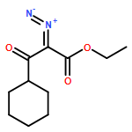 Cyclohexanepropanoic acid, α-diazo-β-oxo-, ethyl ester