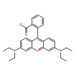 9-(2-carboxylatophenyl)-3,6-bis(diethylamino)xanthylium