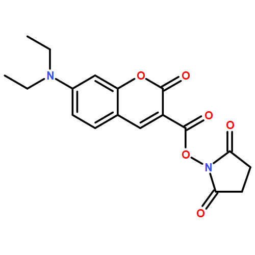 2H-1-Benzopyran-3-carboxylicacid, 7-(diethylamino)-2-oxo-, 2,5-dioxo-1-pyrrolidinyl ester