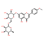 4H-1-Benzopyran-4-one, 7-[[6-O-(6-deoxy-α-L-mannopyranosyl)-D-glucopyranosyl]oxy]-5,7-dihydroxy-2-(4-methoxyphenyl)-
