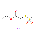 Acetic acid, 2-(sulfothio)-, 1-ethyl ester, sodium salt (1:1)