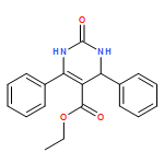 5-Pyrimidinecarboxylic acid, 1,2,3,4-tetrahydro-2-oxo-4,6-diphenyl-, ethyl ester