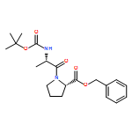 L-Proline, N-[(1,1-dimethylethoxy)carbonyl]-L-alanyl-, phenylmethyl ester