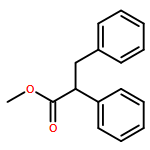 Benzenepropanoic acid, α-phenyl-, methyl ester