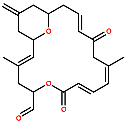 6,21-Dioxabicyclo[15.3.1]heneicosa-2,8,10,14-tetraene-5-carboxaldehyde, 3,11-dimethyl-19-methylene-7,13-dioxo-, (1R,2E,5R,8E,10Z,14E,17R)-