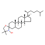 Spiro[cholestane-3,2'-oxazolidin]-3'-yloxy, 4',4'-dimethyl-