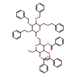 α-D-Glucopyranoside, methyl 6-O-[2,3,4,6-tetrakis-O-(phenylmethyl)-α-D-glucopyranosyl]-, 2,3,4-tribenzoate