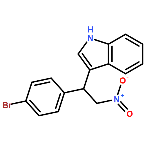 1H-Indole, 3-[1-(4-bromophenyl)-2-nitroethyl]-