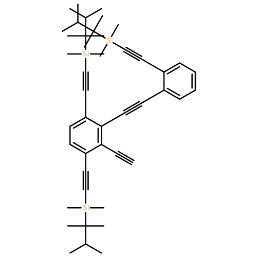 Benzene, 1,4-bis[2-[dimethyl(1,1,2-trimethylpropyl)silyl]ethynyl]-2-[2-[2-[2-[dimethyl(1,1,2-trimethylpropyl)silyl]ethynyl]phenyl]ethynyl]-3-ethynyl-