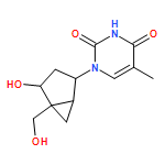2,4(1H,3H)-Pyrimidinedione, 1-[(1S,2S,4S,5R)-4-hydroxy-5-(hydroxymethyl)bicyclo[3.1.0]hex-2-yl]-5-methyl-