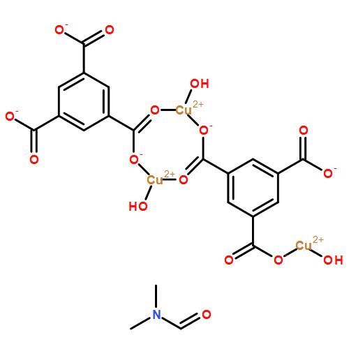 Copper, triaqua[μ-[1,3,5-benzenetricarboxylato(3-)-κO1:κO'1]][μ -[1,3,5-benzenetricarboxylato(3-)-κO1:κO3:κO'1]]tri-, compd. with N,N-
